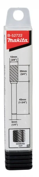 Makita b-52722 fresa tct diamond cut per inox attacco 6 mm - dettaglio 3