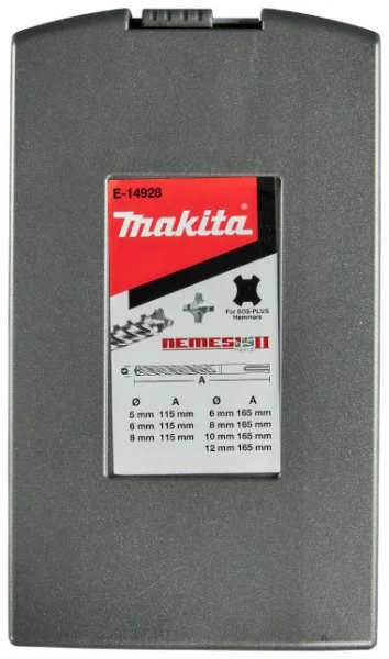 Makita e-14928 set punte sds-plus nemesis ii per muratura 7 pz. - dettaglio 4
