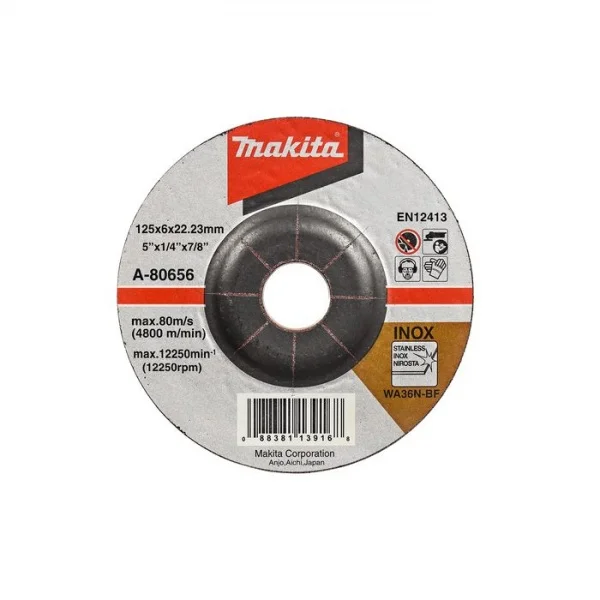 Makita a-80656 disco abrasivo 125x6 mm per inox - dettaglio 1