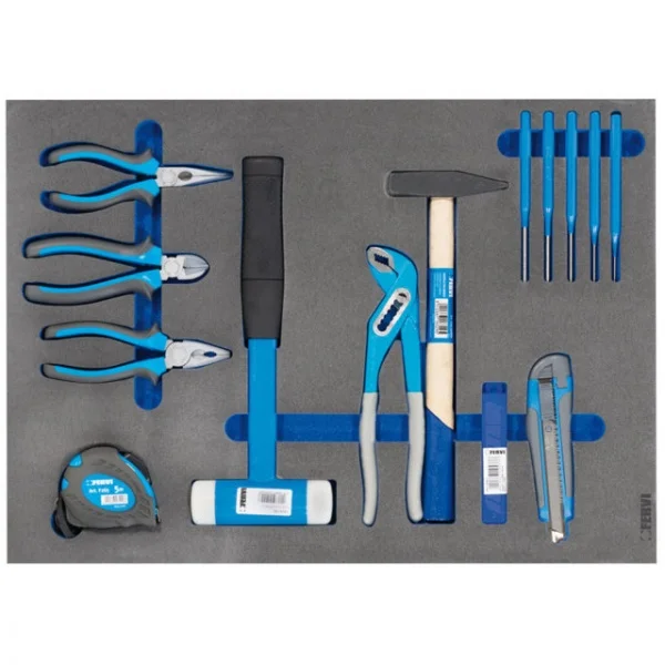 Fervi c900/cc03 cassettiera mobile 6 cassetti con assortimento 253 pz. - dettaglio 3
