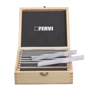 Fervi p015 serie di 9 coppie di parallele 160 mm in acciaio - dettaglio 1