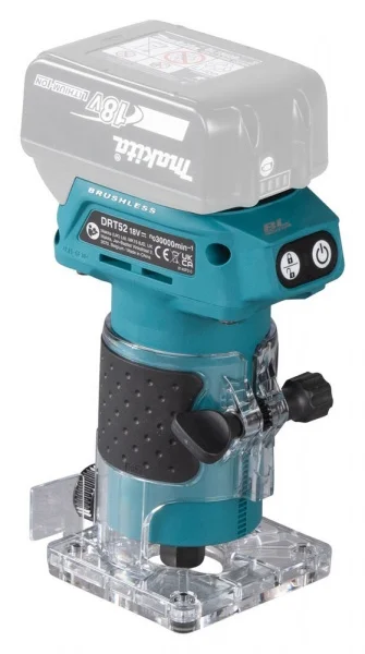 Makita drt52zj rifilatore fresatrice brushless 18 v senza batterie - dettaglio 4