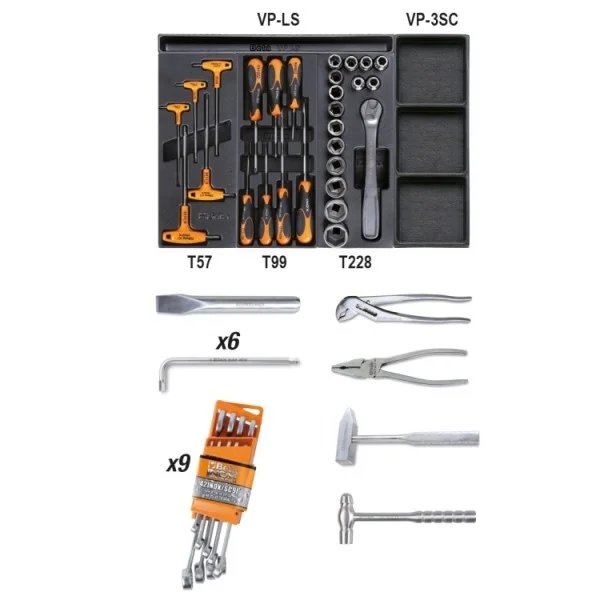 Beta 5988/inox assortimento di utensili in acciaio inox 49 pz. 059880700 - dettaglio 1