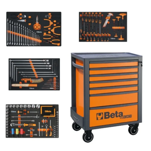 Beta 2400 RSC24/7-VAS Cassettiera mobile con assortimento di utensili 223 Pz. - 024004048