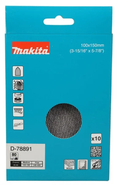 Makita abrasivo con supporto a rete delta 100x150 mm 10 pz. - dettaglio 2