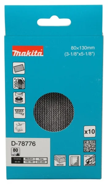 Makita abrasivo con supporto a rete 80x130 mm 10 pz. - dettaglio 2