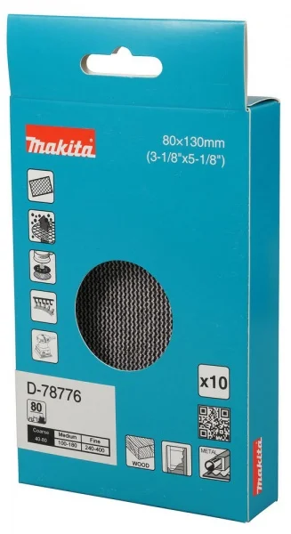 Makita abrasivo con supporto a rete 80x130 mm 10 pz. - dettaglio 3