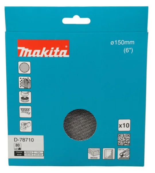 Makita abrasivo con supporto a rete 150 mm 10 pz. - dettaglio 2