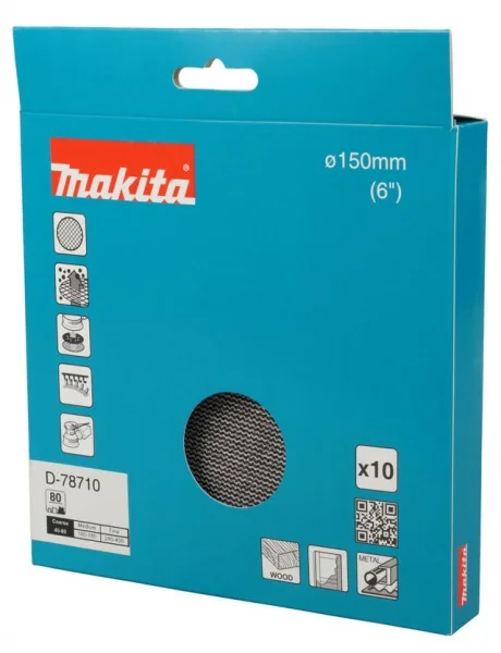 Makita abrasivo con supporto a rete 150 mm 10 pz. - dettaglio 3