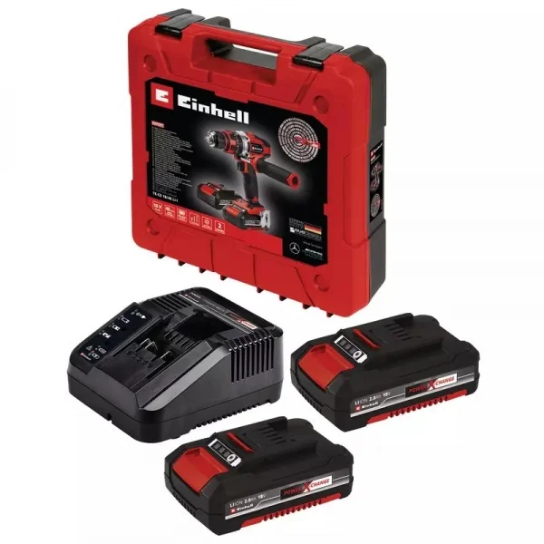 Einhell te-cd 18/48 li-i trapano a percussione 18 v con due batterie 4513935 - dettaglio 2