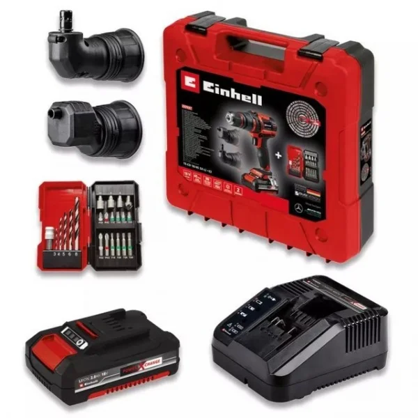 Einhell te-cd 18/45 3x-li trapano avvitatore a batteria 18 v con accessori 4513990 - dettaglio 4