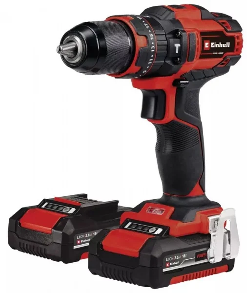 Einhell te-cd 18/40 li-i trapano a percussione a batteria 18 v con accessori 64 pz. 4513992 - dettaglio 1