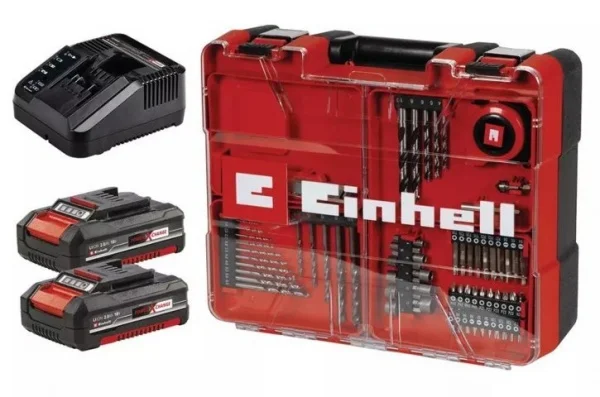 Einhell te-cd 18/40 li-i trapano a percussione a batteria 18 v con accessori 64 pz. 4513992 - dettaglio 2