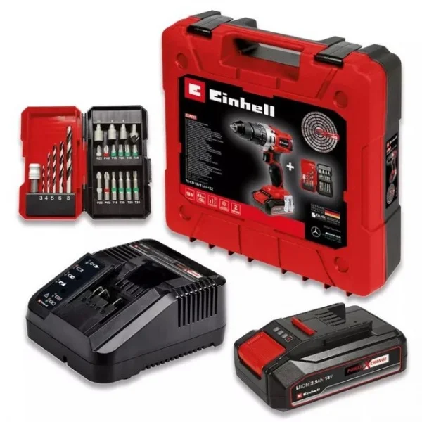 Einhell te-cd 18/2 li-i avvitatore a percussione brushless a batteria 18 v 4514220 - dettaglio 2