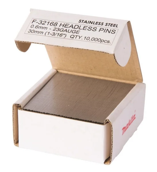 Makita f-32168 spilli 0,6x30 mm 23 gauge in acciaio inox 10.000 pz. - dettaglio 2
