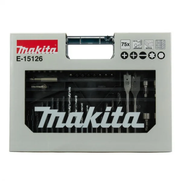 Makita e-15126 valigetta con set di punte e inserti per trapano 75 pz. - dettaglio 3
