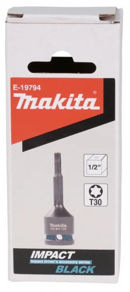 Makita impact black chiave torx attacco 1/2" quadro e-19794 - dettaglio 3