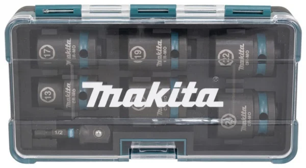 Makita e-16592 impact black set di chiavi a bussola 1/2" con adattatore 7 pz. - dettaglio 3