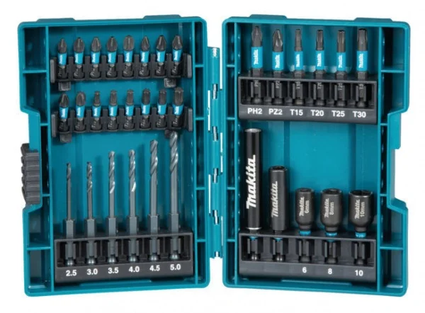 Makita b-66896 impact black set per avvitatura e foratura 33 pz. - dettaglio 1