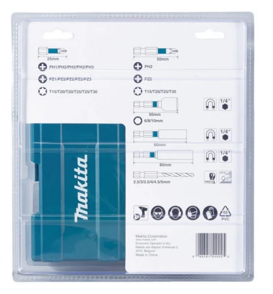 Makita b-66896 impact black set per avvitatura e foratura 33 pz. - dettaglio 2