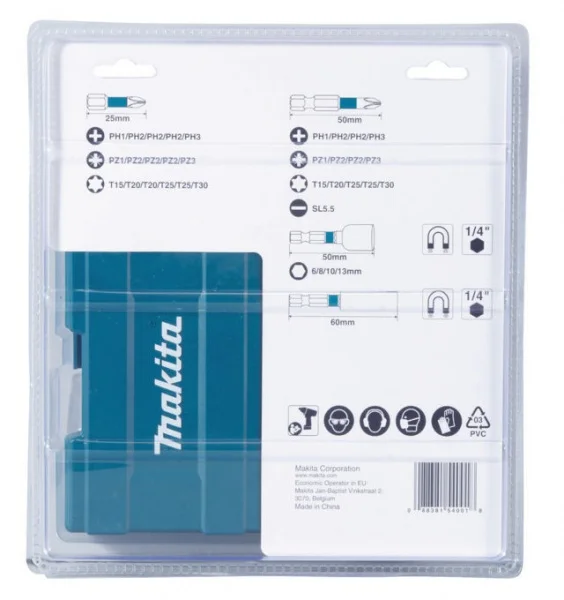 Makita b-66880 impact black set per avvitatura e foratura 35 pz. - dettaglio 2