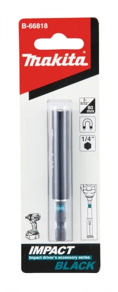 Makita b-66818 impact black portainserti guida vite da 80 mm attacco 1/4" - dettaglio 2