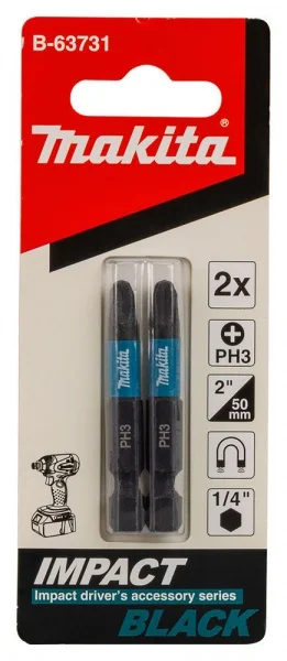 Makita impact black inserto ph 50 mm 1/4" e-form 2 pz. b-63719 - dettaglio 4