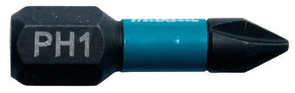Makita impact black inserto ph 25 mm 1/4" c-form 2 pz. b-63600 - dettaglio 1