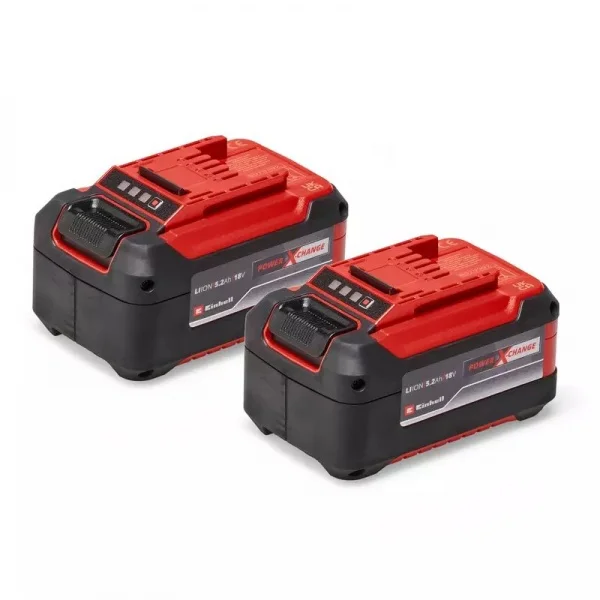 Einhell pxc twinpack set di batterie 18 v da 5,2 ah 4511526 - dettaglio 1