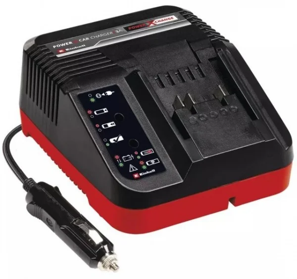 Einhell power x-car charger 3a caricabatterie con connettore accendisigari 4512113 - dettaglio 1