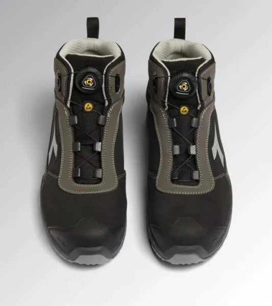 Diadora Utility Shark Stable Impact Leather Quick Mid Scarpe antinfortunistiche alte S3S FO SR SC ESD - 701.180611