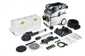 Festool LHS 2 225 EQI/CTM 36-Set Levigatrice a stelo LED con aspiratore Planex - 578425