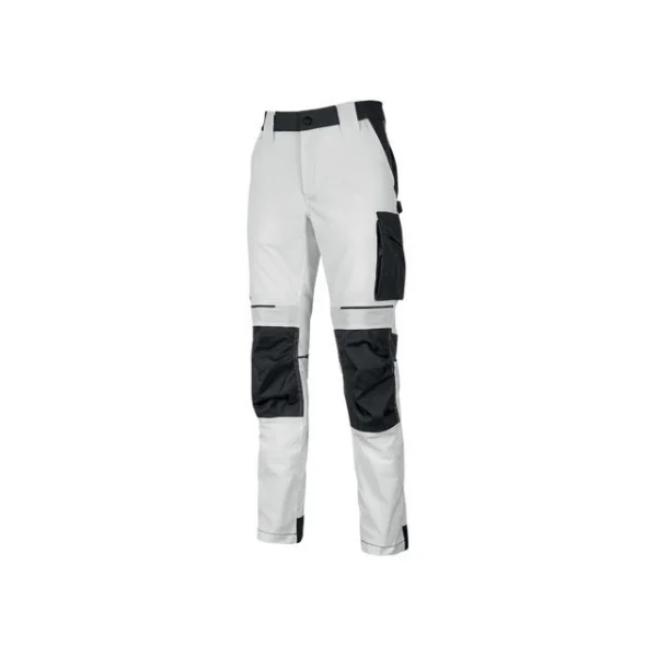 U-power atom white pantalone da lavoro pe145wh - dettaglio 1