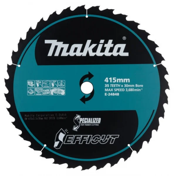 Makita e-24848 lama efficut per seghe circolari 415x30 mm per legno - dettaglio 1
