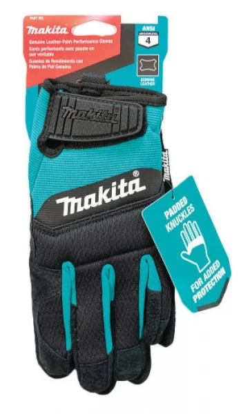 Makita guanti da lavoro alte prestazioni con palmo in pelle p-84595 - dettaglio 2