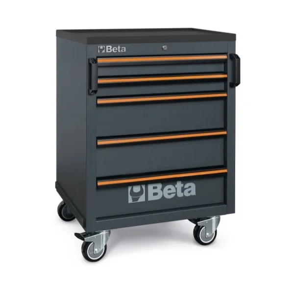 Beta c45pro 2.0 c5 cassettiera mobile a 5 cassetti per arredo officina 045000226 - dettaglio 1