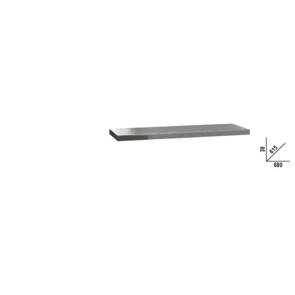 Beta c45pro 2.0 pxe/1-0,7mt piano di lavoro rivestito acciaio inox 68x61,5 cm 045002131 - dettaglio 1