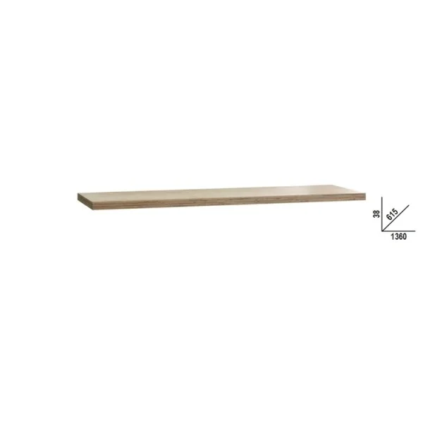 Beta c45pro 2.0 pwe/2-1,3mt piano di lavoro in legno multistrato 136x61,5 cm 045002143 - dettaglio 1