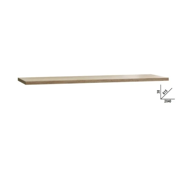 Beta c45pro 2.0 pwe/3-2,0mt piano di lavoro in legno multistrato 204x61,5 cm 045002150 - dettaglio 1