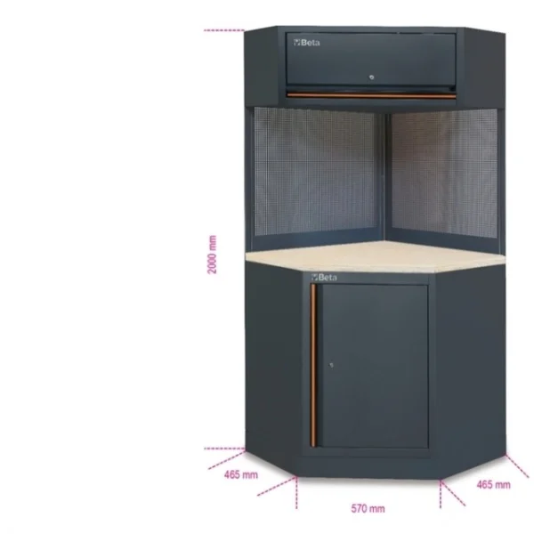 Beta c45pro 2.0 corner/w modulo angolare completo autoportante per arredo officina 045002411 - dettaglio 2
