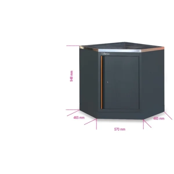 Beta c45pro 2.0 cai/x modulo angolare inferiore per arredo officina 045002412 - dettaglio 2