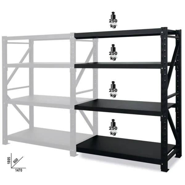 Beta s4ca elemento aggiuntivo per scaffalatura a 4 ripiani 088880495 - dettaglio 2