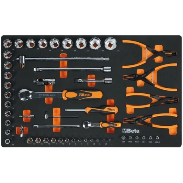 Beta rsc50 2.0 d/224ut composizione arredo officina con utensili 224 pz. 050001090 - dettaglio 5