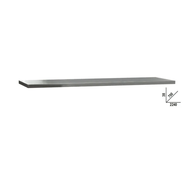 Beta rsc50 2.0 px/3-2,2mt piano di lavoro 2,2 m in mdf rivestito acciaio inox 050001137 - dettaglio 1