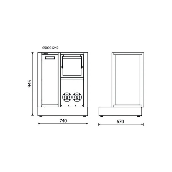Beta rsc50 2.0 ms-2avv modulo di servizio fisso per arredo officina 050001282 - dettaglio 2