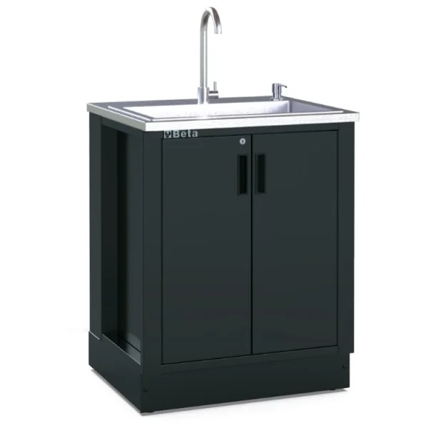 Beta rsc50 2.0 ml modulo fisso con lavandino inox per arredo officina 050001284 - dettaglio 1