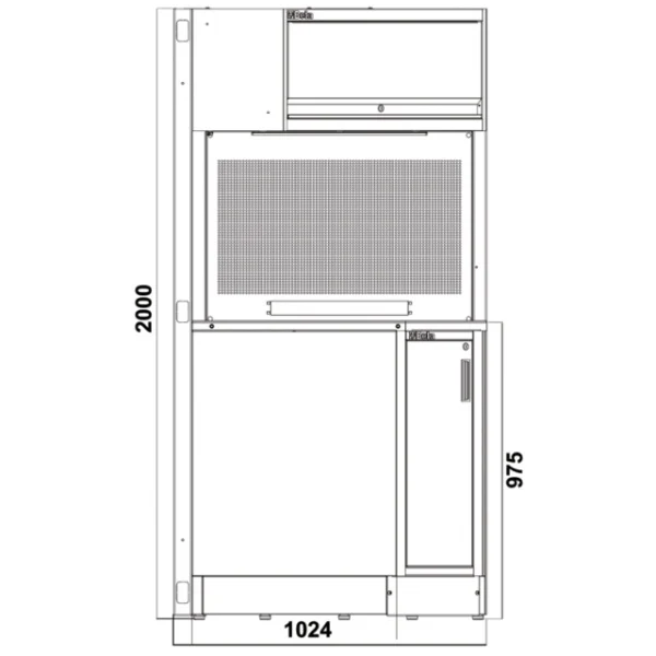 Beta rsc50 2.0 nac-w modulo angolare completo autoportante per arredo officina 050001327 - dettaglio 2