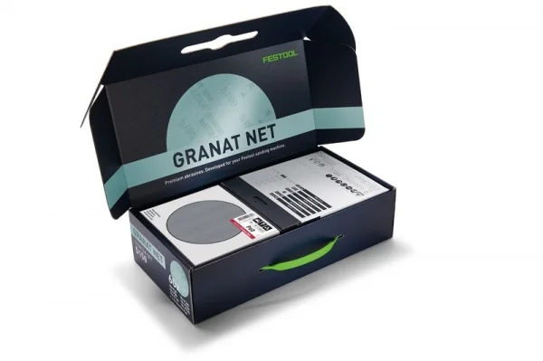 Festool d150 gr net-set kit dischi abrasivi a rete 150 mm granat net 61 pz. 578667 - dettaglio 1
