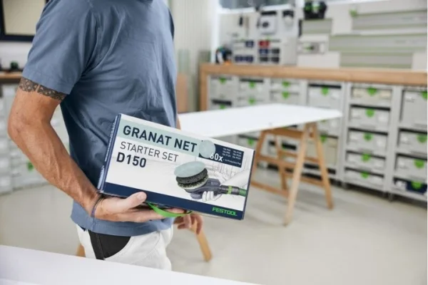 Festool d150 gr net-set kit dischi abrasivi a rete 150 mm granat net 61 pz. 578667 - dettaglio 4