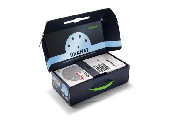 Festool d125 gr-set kit dischi abrasivi 125 mm granat 60 pz. 578668 - dettaglio 1